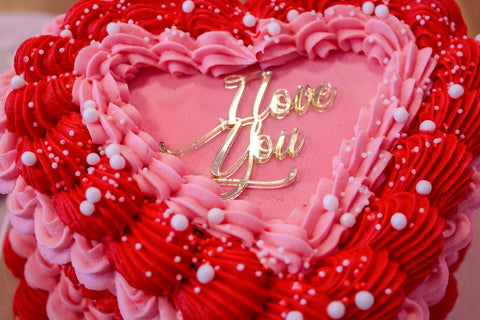 Mini cake topper 'I Love You'