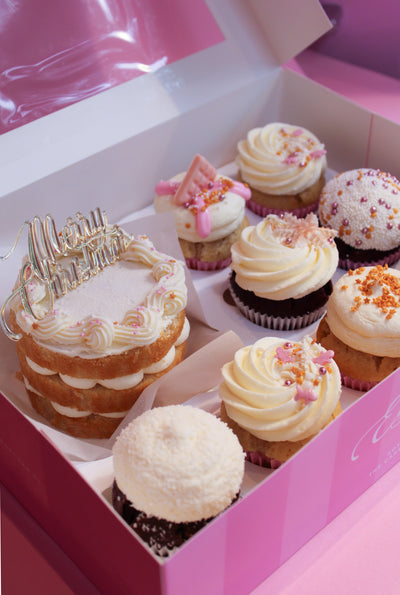 Winter Glow Box ( XS-cake & 8 cupcakes)